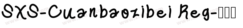 SXS-Cuanbaozibei Reg字体转换